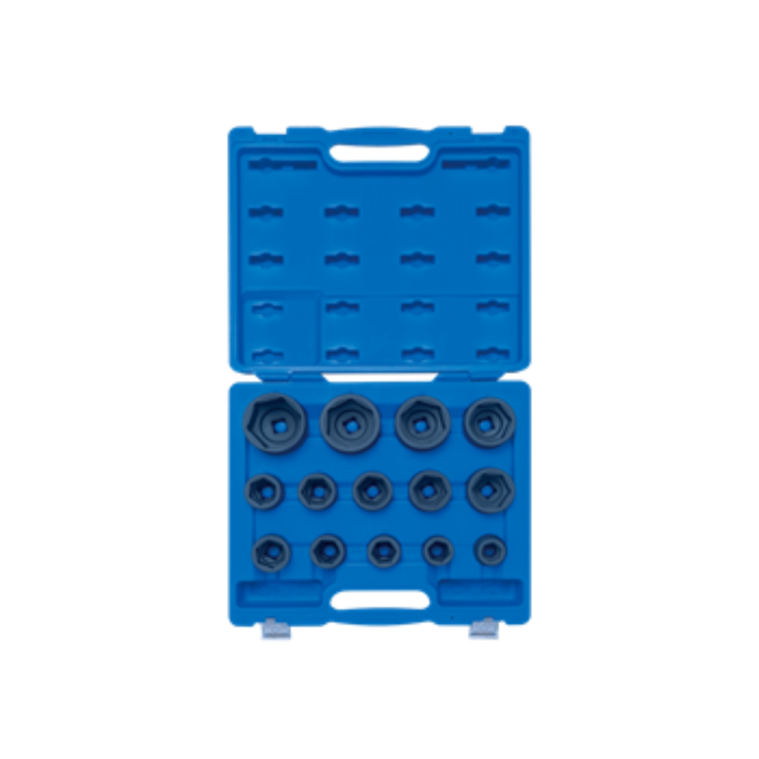 SOCKET SET IMPACT 3/4" METRIC 14pc 24-65mm KING TONY image 0